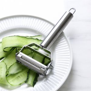 2IN1 Multifunctional Stainless Steel Potato Cucumber Carrot Grater and Peeler 削皮刀 切丝刀