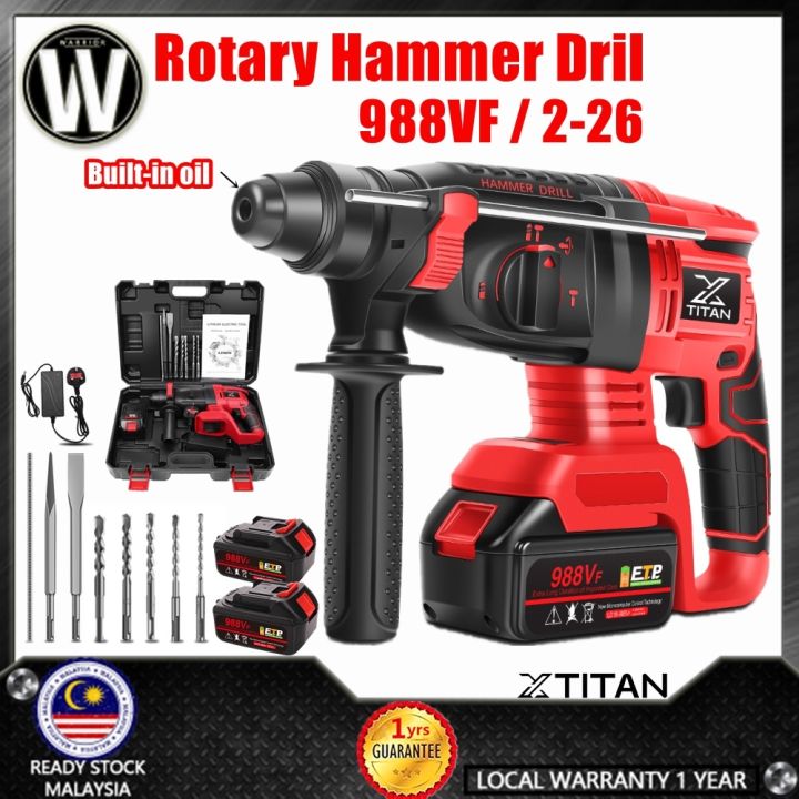 Big Promo XTITAN 988VF Rotary Hammer Drill Electric Hammer 2-26 ...