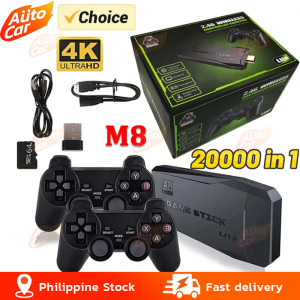 M8 Pro Video Game Console 2.4G Dual Wireless Controller Game Stick 4K TV Retro Video Game Console 20000 Games 64GB Retro Game