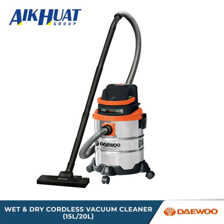(Cordless) Daewoo 18V Cordless Battery Vacuum Cleaner Wet & Dry