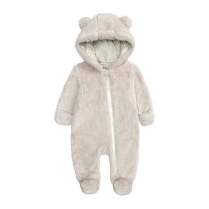 ins Childrens Clothing Baby Thermal Clothing Infant Jumpsuit Baby Autumn Winter Outdoor Korean Style Crawling Suit Direct Source