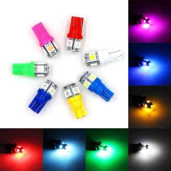 หลอดไฟหรี่ LED T10 5SMD แท้ 100% (ราคา1 หลอด) ไฟส่องแผนที่ ไฟห้องโดยสาร ...
