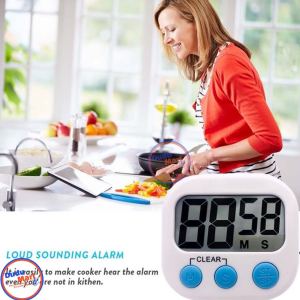 DuduMart Large LCD Digital Kitchen Cooking Timer Count Down Up Clock Loud Alarm Magnetic