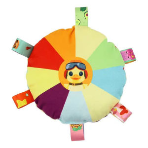 Dog Bell Frisbee Toy Plush Sound Interactive Puppy Frisbee Teeth Grinding Training Toy