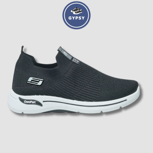Gypsy - Artsy Sepatu Sneakers Runner Wanita Slip On Import Hitam Sneaker Grey Snakers Korea Seoatu Snekers Cewek Snikers Snackers Kasual Flatshoes XS3