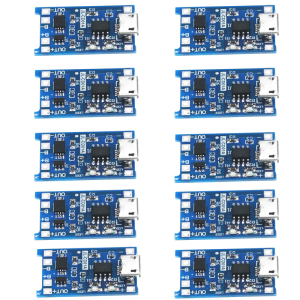 Gói 10 mô-đun sạc micros đầu vào USB 18650 lithiums bảng bảo vệ cho các dự án cung cấp sử dụng thường nhật