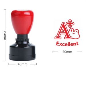 SDFBN DIY Teacher Reviews Stamp Time Saving Self Inking Encouraging Reviews Stamp Portable Comments Students Rewards Stamp Teacher