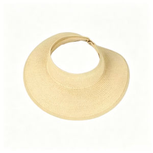 [SG] Straw Sun Hat Foldable Wide Brim UPF 80+ Sun Protection Ponytail Opening Lightweight Travel Design