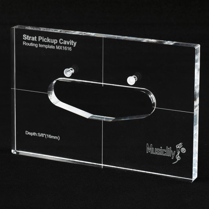 Musiclily Pro CNC Accurate Acrylic Single-coil Pickup Routing Template ...