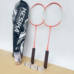 Badminton Racket Training Durable 2pcs Double Racket With 3 Shuttlecock Badminton For Beginner