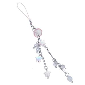 Fashionable Jellyfish Fringe Phone Charm Pendant Fringe Mobile Phone Pendant Keyring Eye catching Ornament