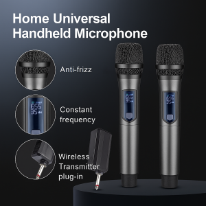 Home Universal Handheld Microphone Wireless Microphone Karaoke Sound Amplifier Microphone Audio Integrated Microphone