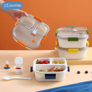 MLADEN Bento Lunch Box Cute Cartoon Meal Prep Snack Container Fruit Preservation Boxes