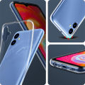 Cho Samsung Galaxy A05 6.7 inch SM-A055F a055m mỏng Trong Suốt Mềm cao su silicon chống xước CP trường hợp tinh thể lỏng chống vàng được thiết kế bìa sau da. 