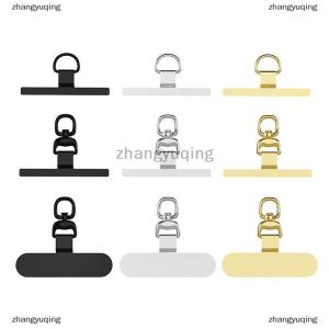 [COD] zhangyuqing 0.3MM Sturdy Metal Cellphone Tether Tab 360 Degree Rotation Phone Hanging Strap Gasket Replacement Phone Lanyard Patch Clip