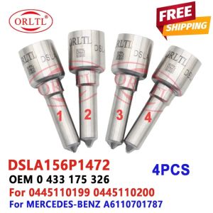 4 PCS New DSLA156P1472 Diesel Nozzle DSLA 156 P 1472 Sprayer 0433175430 For-BENZ A6110701787 0445110199 0445110200