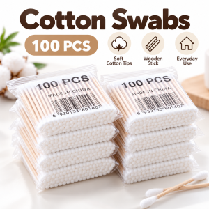 Cotton Swabs 100 PCS Soft Texture Daily Beauty Clean & Convenient