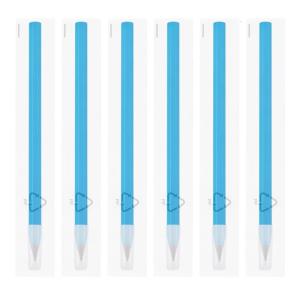 6ชิ้น/แพ็คดินสอโลหะนิรันดร์ลบปากกานิรันดร์เรียบในการเขียนดินสอนิรันดร์แปดเหลี่ยมสำหรับการร่างการวาดภาพ