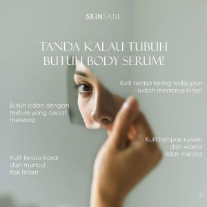 SKINSANE Brightening & Moisturizing Body Serum Lotion 250ml Melembabkan Kulit