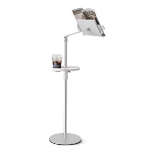 Reading Stand with a Cup Holder for Bed and Sofa Aluminium Alloy Support