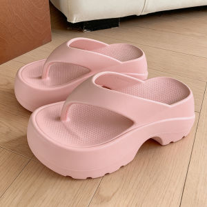 [Free Shipping] New Style Flip-Flops Thick-Soled Beach Sandals For Women Summer Outdoor Wear WomenS High-Heeled Sandals For Home And Indoor Use
