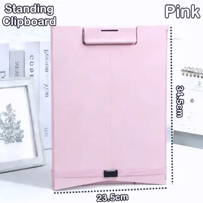 Standing Clipboard with Cover A4/Long Clipboard with Stand Document Organizer File Folder Yellow pad Paper Organizer