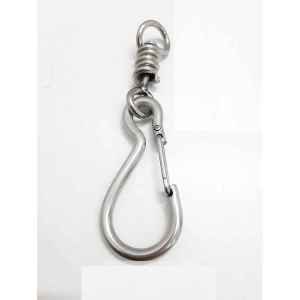 Móc khóa inox móc xoay móc xích chó mèo INOX có chốt chống xoắn đủ 4 kích cỡ nhỏ 7cm.trung 9cm.lớn 11cm.đại 14cm