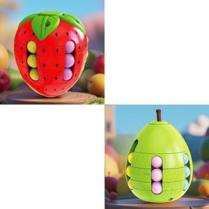 2026 Hot Sale [ Shipped from China ] Childrens Plastic Irregular-Shaped Magic Cube Stress Relief Gadget Creative Educational Toy 3 Fruit Rotating Bead Maze for Ages 6 and Up B3