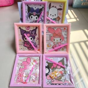 kerajinan DIY diamond painting frame sanrio 5D Kit / Sticker Manik Tempel Diamond