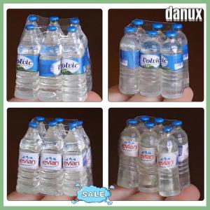 danux ขวดน้ำแร่จำลองขนาดเล็กทำจากเรซิน1:12บ้านตุ๊กตาของขวัญสำหรับเด็กของเล่นตกแต่งบ้าน
