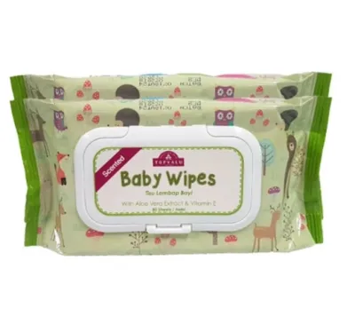 TOPVALUE Scented/Unscented Baby Wipes Tissue 3 x 30S/2 x 80S