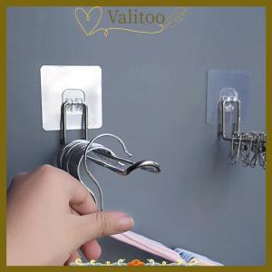 [Valitoo] Versatile Wall-mounted Hanger Storage Space-saving Foldable Clothes Hanger Rack Windproof Anti-slip Organizer