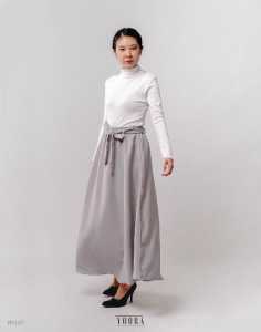 MyYoora Korean Style Long Maxi Plain Skirt Rok Panjang Wanita G09