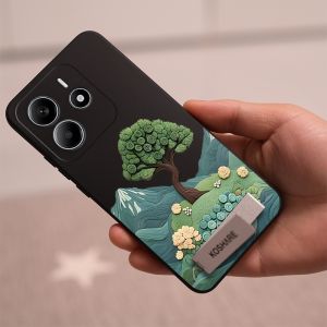 เคสสำหรับ REDMI NOTE 14 4G 2024 REDMI NOTE 14 PRO 5G เคสศัพท์แบบนุ่ม ซิลิโคนเหลว ป้องกันแรงกระแทก ดีไซน์ใหม่ สวยงาม ลายต้นไม้ พร้อมที่วาง YTCBZJLS01