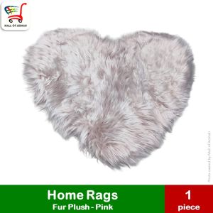 [Mall of Aeshah] Home Rags - Shaggy Carpet Artificial Sheepskin Hairy Mat Wool Faux Fluffy Mats | Love Heart Rugs