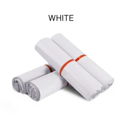 Polymailer shipping bags 10 sizes - blue yellow pink white green