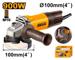 INGCO เครื่องเจียรไฟฟ้า 4" 900W INGCO รุ่น AG900282  ( (รุ่นสวิตซ์ท้าย))