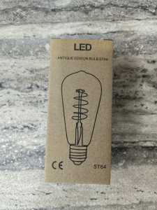 LED Edison Filament Bulb 2W 4W Retro Vintage LED Candle Bulb E14 E27 Daylight / Warmwhite Mentol Lampu ST64
