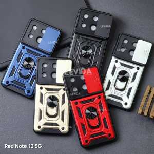 Case Redmi Note 13 5G Case Robot Slide Kamera Protect Ringstand