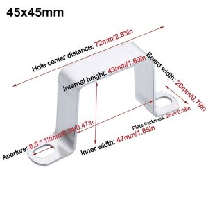 BESTIT Saddle Clip Horseback Hose Clamp M-shaped U-shaped Square Rectangle Plumbing Tightening Throat Hoop Durable Fastening Buckles Ohm Tube Card Tube