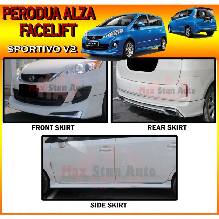 PERODUA ALZA 2014-2018 FACELIFT SPORTIVO V2 FULLSET BODYKIT (SPORTIVO ...