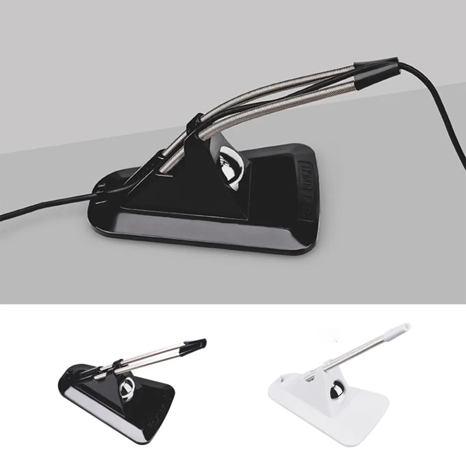 Mouse Bungee Cable Cord Management Clip – Flexible Arm, Heavy Base, Wired Mouse Support For Esports (Black)