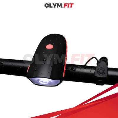 Bicycle Light Front With Horn Rechargeable By USB