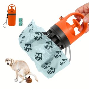 Portablewaste picker with six claws for outdoor dog walking small waste bags dog waste catcher anti-dirt poop-picking tool