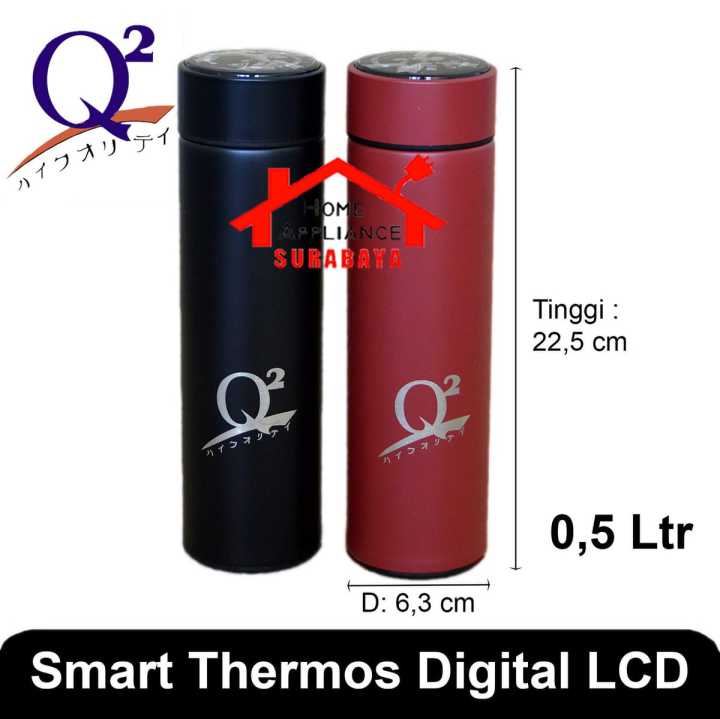 Smart Thermos Termos Botol Air Minum Panas Dingin LED Digital