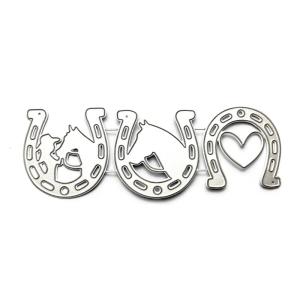 Horse Metal Cutting Dies Stencils for DIY Scrapbooking Decorative Embossing Paper Cards Template Decor Die Cuts