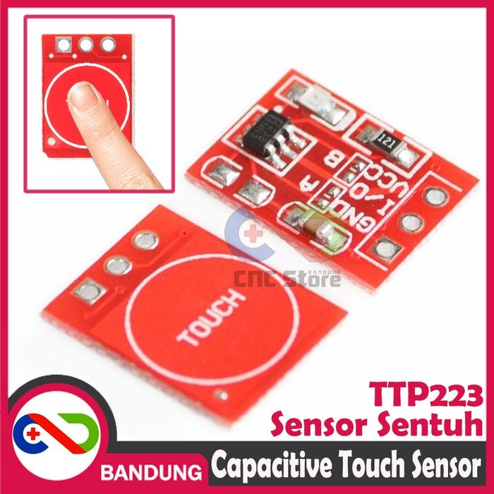 TTP223 TOUCH SENSOR SENTUH CAPACITIVE SELF LOCKING SWITCH | Lazada ...