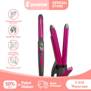 SHINON SH-834 Catokan Curly / Catokan Pengeriting Rambut / Hair Beauty Set / Catokan rambut / Hair Styler / Catokan Rambut Curly