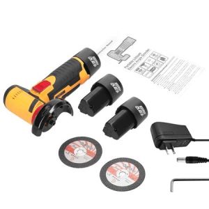 Fiee` Cordless Angle Grinder 12V Portable Electric Angle Grinder Grinding Tool Mini Handheld Cutter