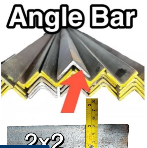 Angle Bar Steel Bakal Per Foot Feet 2 inch width Thickness 2.5mm